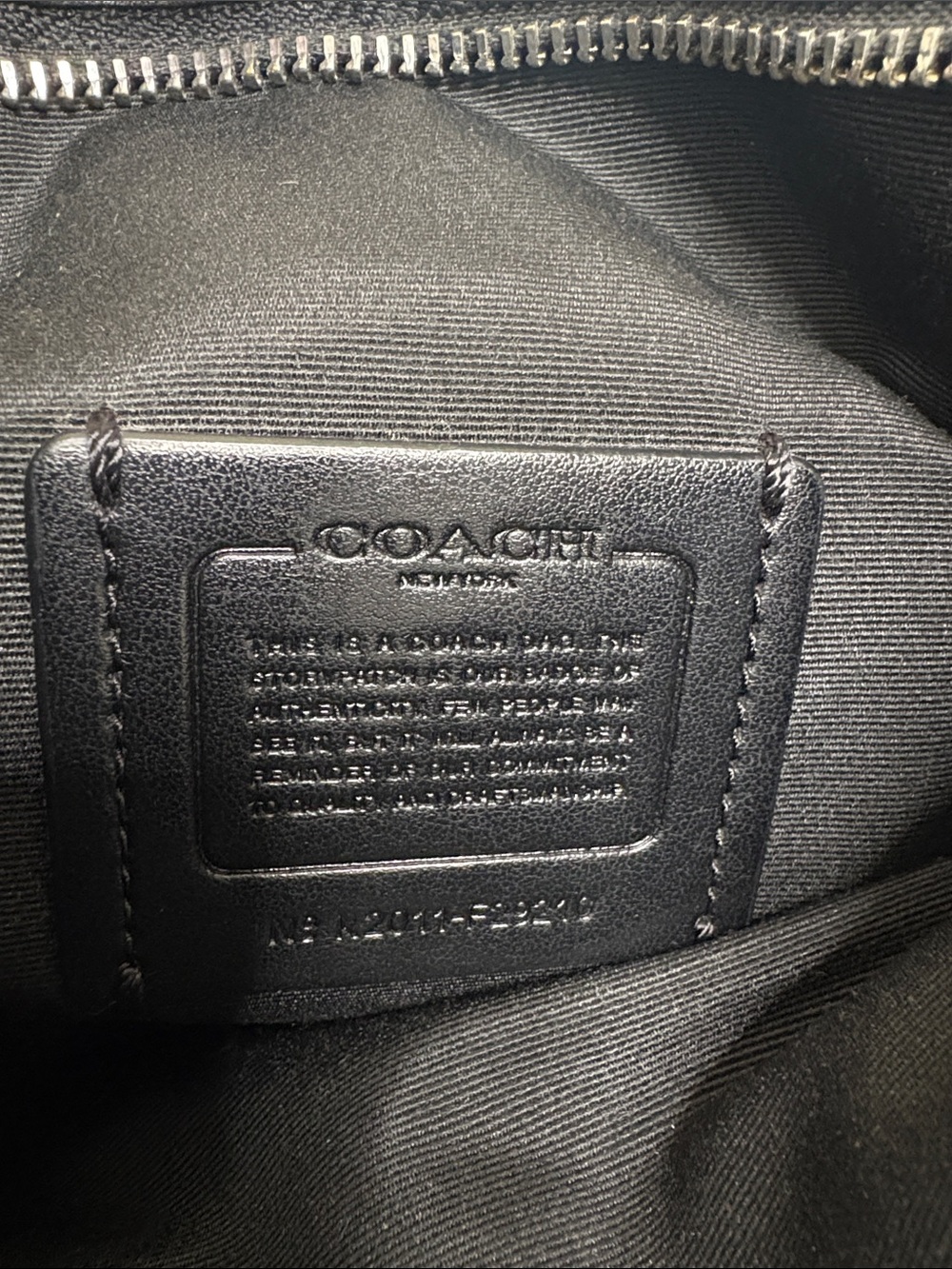 Coach Signature Black Crossbody Bag - Picture 5 of 8